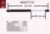 KLOKKERHOLM 60437110 Gas Spring, boot-/cargo area